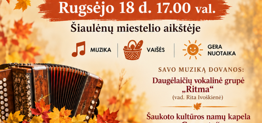 Rudens šventė: Muzikos ir dainų aruodas