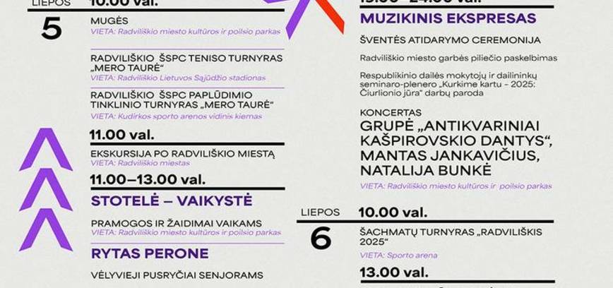 RADVILIŠKIO MIESTO ŠVENTĖ