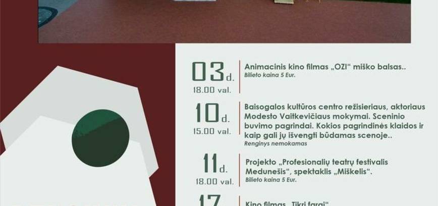 MĖNESIO RENGINIŲ PLANAS