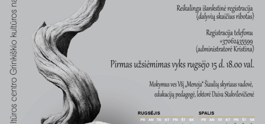 KERAMIKOS STUDIJA „BALTO MOLIO POEZIJA“