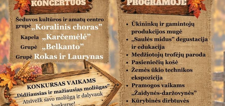Rudens derliaus šventė „RUDENOJUS“