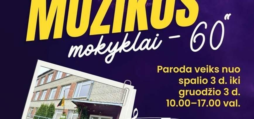 „RADVILIŠKIO MUZIKOS MOKYKLAI – 60“