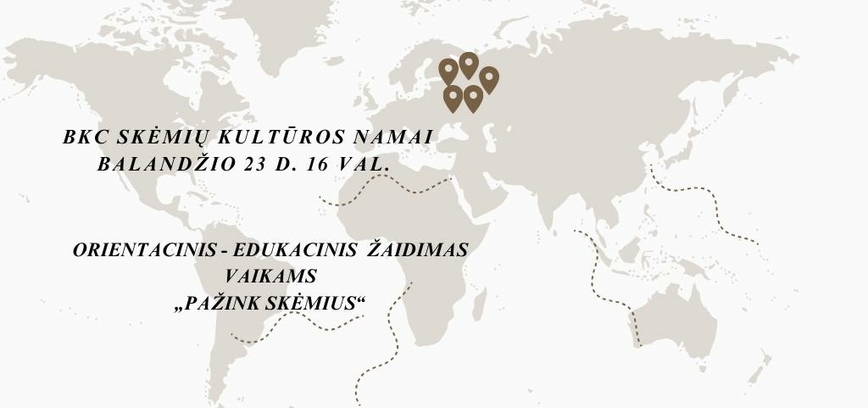ORIENTAVIMOSI EDUKACINIS ŽAIDIMAS VAIKAMS „PAŽINK SKĖMIUS“