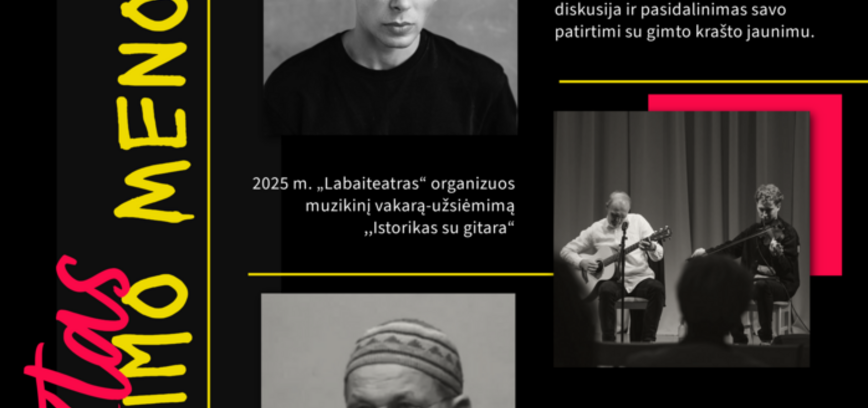 PROJEKTAS „JAUNIMO MENOTERAPIJA“