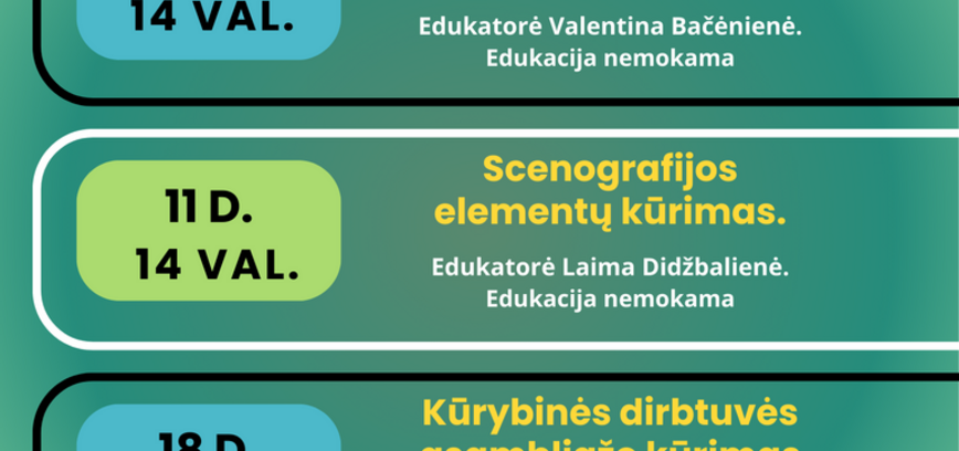 KŪRYBINĖS DIRBTUVĖS ALKSNIUPIŲ KULTŪROS NAMUOSE | VASARIS