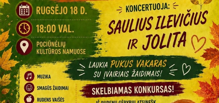 RUDENS VAKARONĖ „PO DARBŲ – PABŪKIME KARTU!“