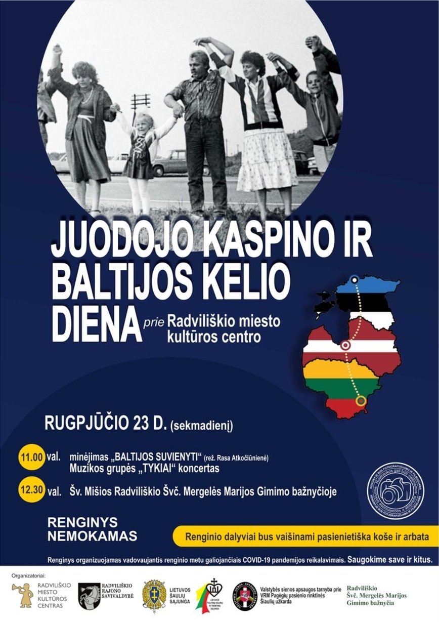 Juodojo kaspino ir Baltijos kelio dienos minėjimas