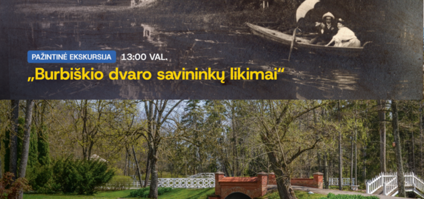 PAŽINTINĖ EKSKURSIJA „BURBIŠKIO DVARO SAVININKŲ LIKIMAI“ IR ORIENTAVIMOSI ŽAIDIMAS „DVARO DETEKTYVAS“