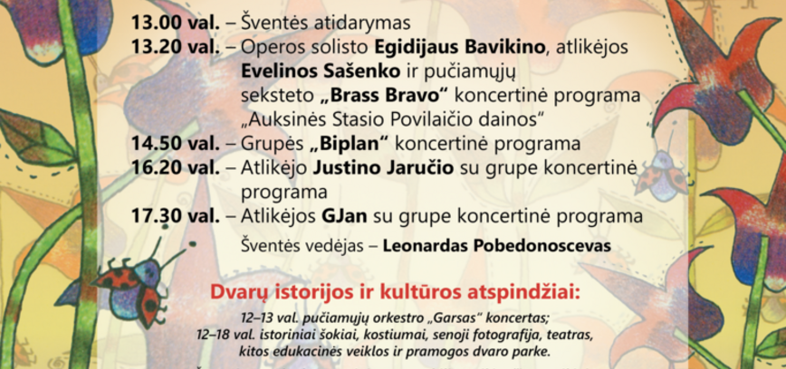 BURBIŠKIO DVARO FESTIVALIS „TULPIŲ ŽYDĖJIMO ŠVENTĖ“ 