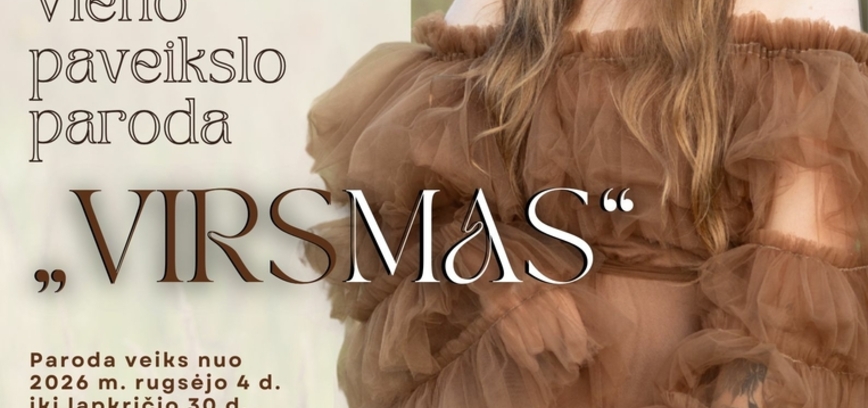 VIENO PAVEIKSLO PARODA „VIRSMAS“