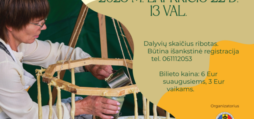 EDUKACINĖS DIRBTUVĖS „ADVENTO ŽVAKĖS GAMYBA“ 