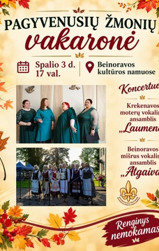 PAGYVENUSIŲ ŽMONIŲ VAKARONĖ