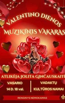 VALENTINO DIENOS MUZIKINIS VAKARAS