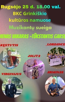 MUZIKANTŲ SUEIGA „VIENS VAKARAS – TŪKSTANTIS GARSŲ“
