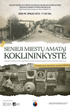 KOKLIO GAMYBOS EDUKACIJA „SENIEJI MIESTŲ AMATAI. KOKLININKYSTĖ“