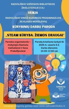„STEAM KŪRYBA: ŽIEMOS DRAUGAI“