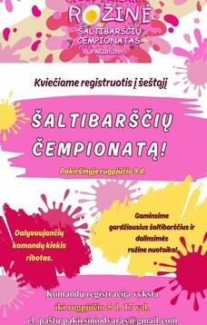 REGISTRACIJA Į 6-ĄJĮ ŠALTIBARŠČIŲ ČEMPIONATĄ