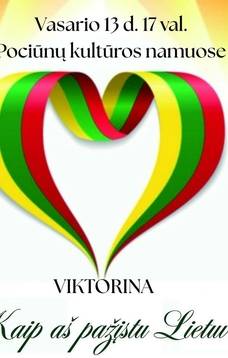 VIKTORINA „KAIP AŠ PAŽĮSTU LIETUVĄ?“
