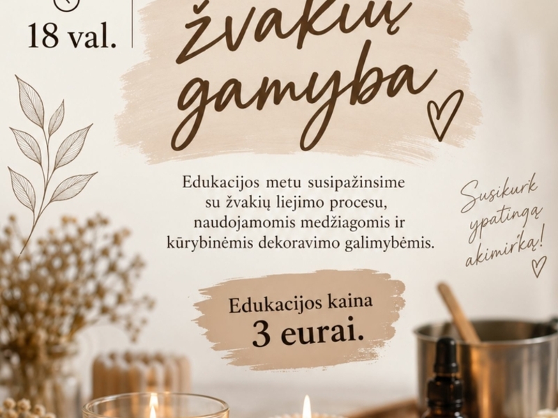 ŽVAKIŲ GAMYBOS EDUKACIJA
