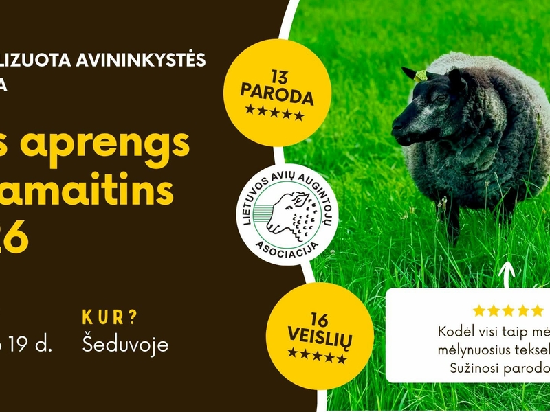 „AVIS APRENGS IR PAMAITINS 2026“