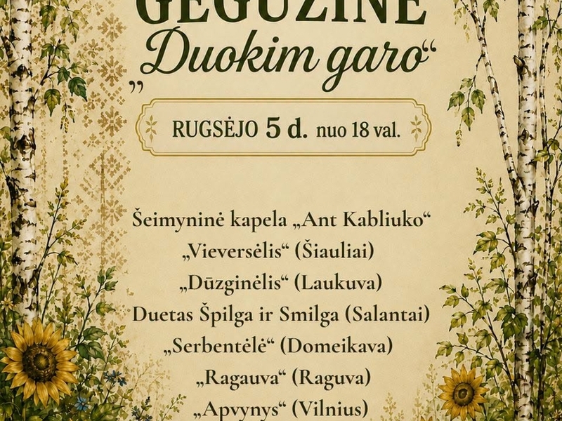 GEGUŽINĖ „DUOKIM GARO“
