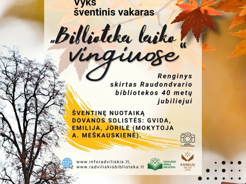 „BIBLIOTEKA LAIKO VINGIUOSE“