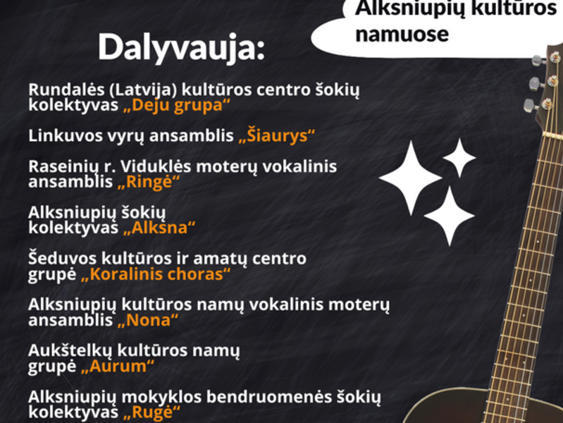 RESPUBLIKINĖ MENO ŠVENTĖ „JUODALKSNIŲ PAVĖSYJE“