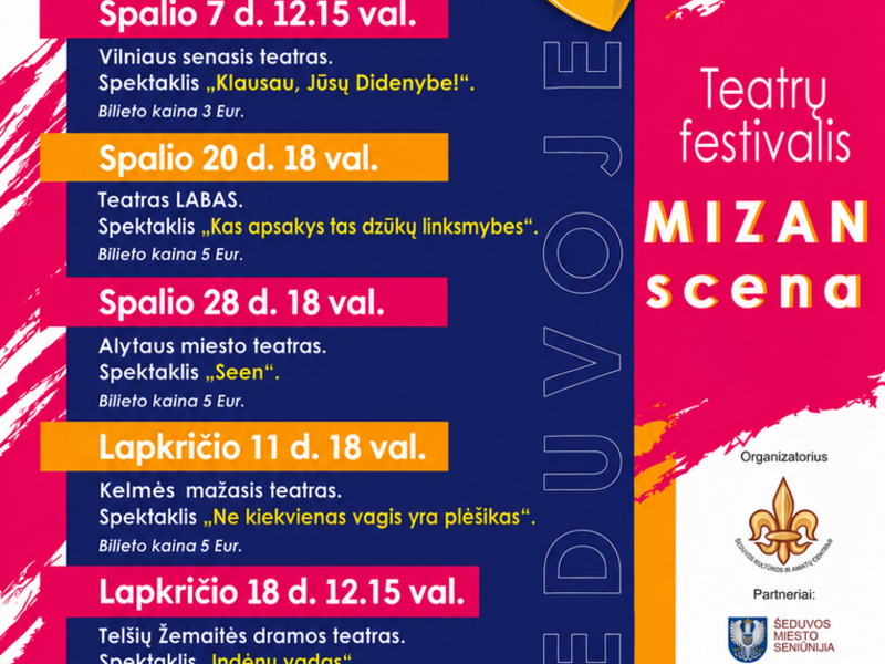 TEATRŲ SEZONAS 2026 