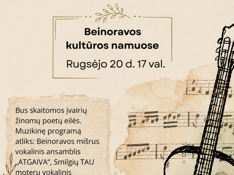 DAINŲ IR POEZIJOS POPIETĖ „MANO GIMTINĖ ESI“