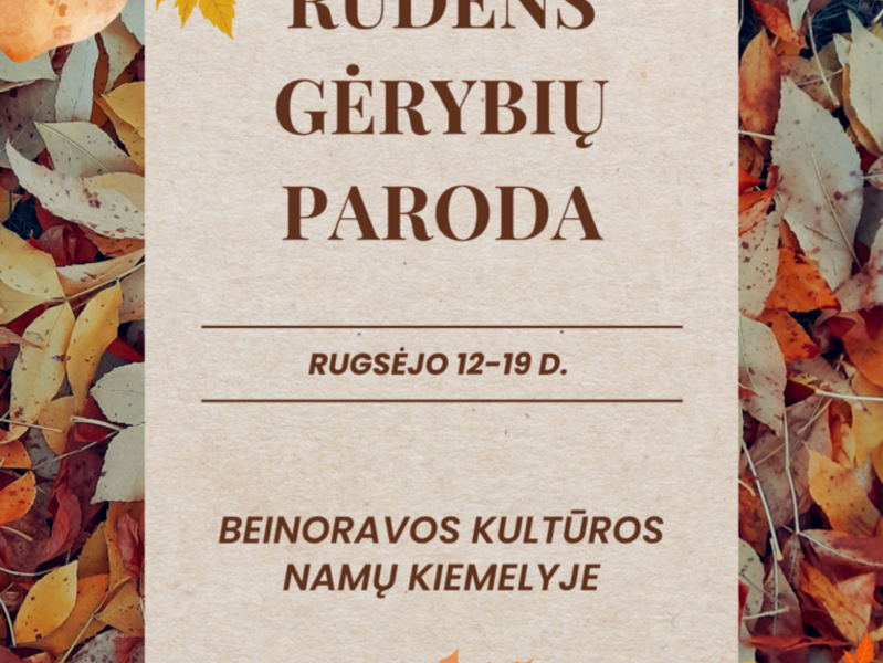RUDENS GĖRYBIŲ PARODA