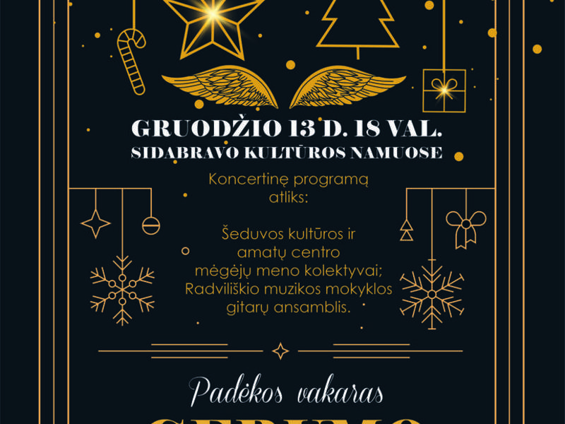 PADĖKOS VAKARAS „GERUMO SPARNAI“