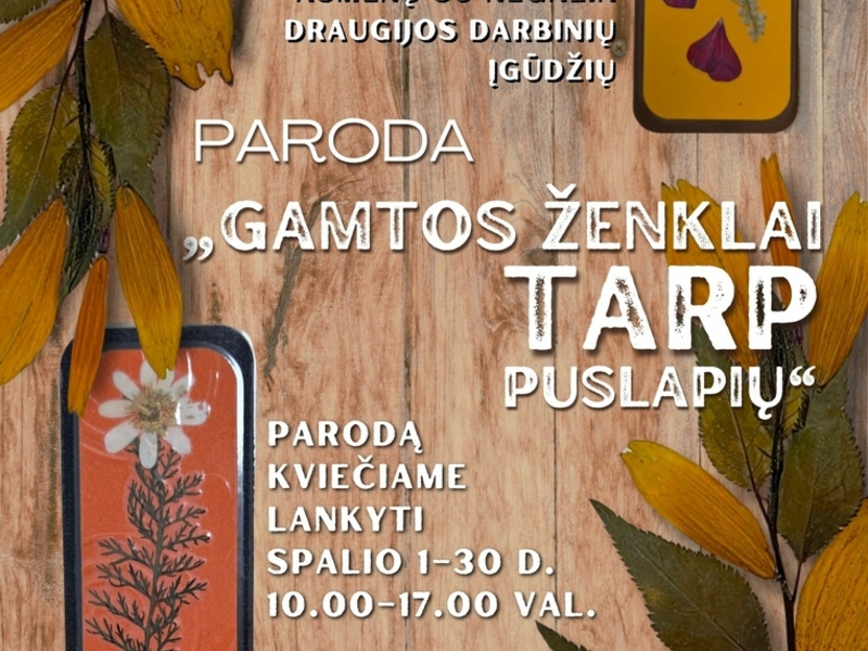 „GAMTOS ŽENKLAI TARP PUSLAPIŲ“