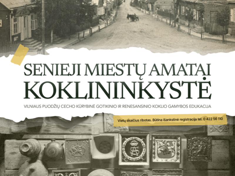 KOKLIO GAMYBOS EDUKACIJA „SENIEJI MIESTŲ AMATAI. KOKLININKYSTĖ“