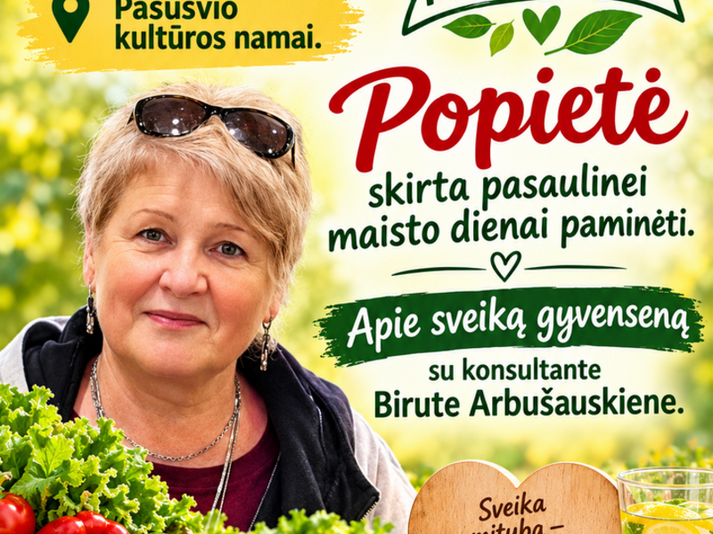 POPIETĖ SKIRTA PASAULINEI MAISTO DIENAI PAMINĖTI