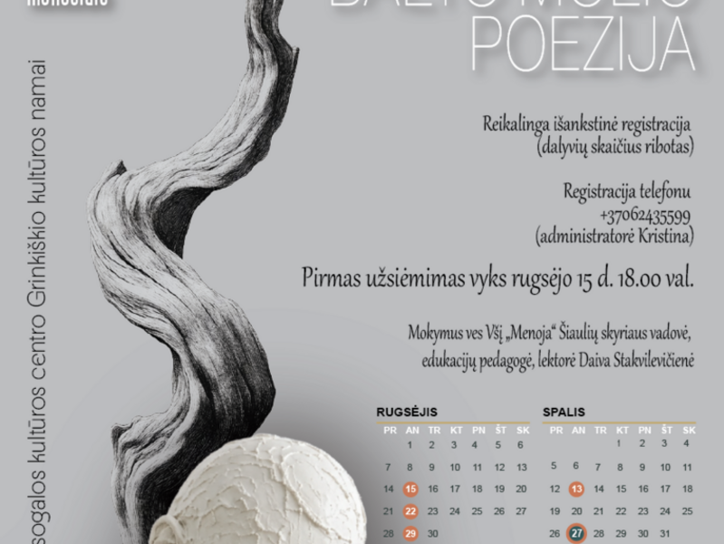 KERAMIKOS STUDIJA „BALTO MOLIO POEZIJA“
