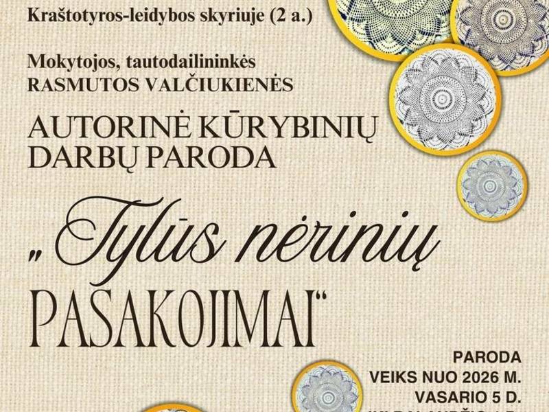 „TYLŪS NĖRINIŲ PASAKOJIMAI“