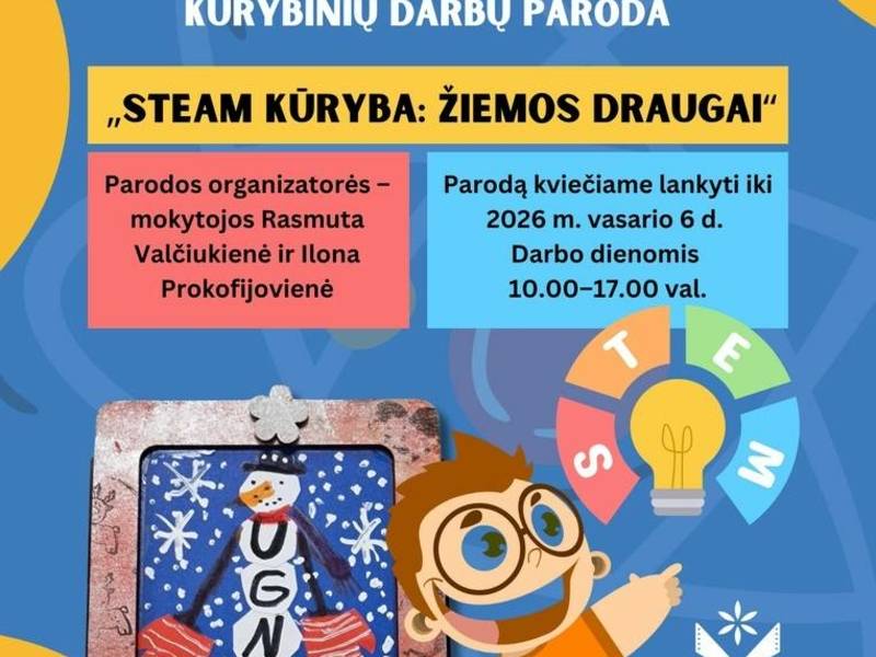 „STEAM KŪRYBA: ŽIEMOS DRAUGAI“