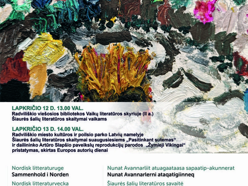 ŠIAURĖS ŠALIŲ LITERATŪROS SKAITYMAI