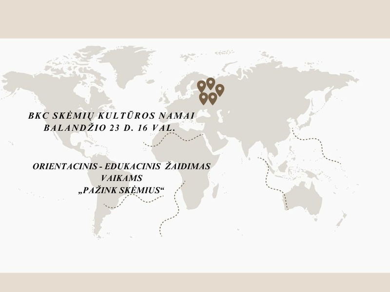 ORIENTAVIMOSI EDUKACINIS ŽAIDIMAS VAIKAMS „PAŽINK SKĖMIUS“