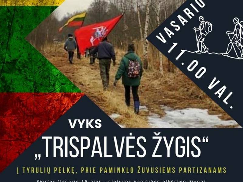 „TRISPALVĖS ŽYGIS“ TYRULIUOSE