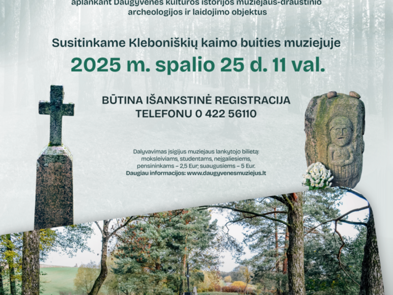 EKSKURSIJA PALEI DAUGYVENĘ „NUO ILGIŲ IKI VĖLINIŲ“ 