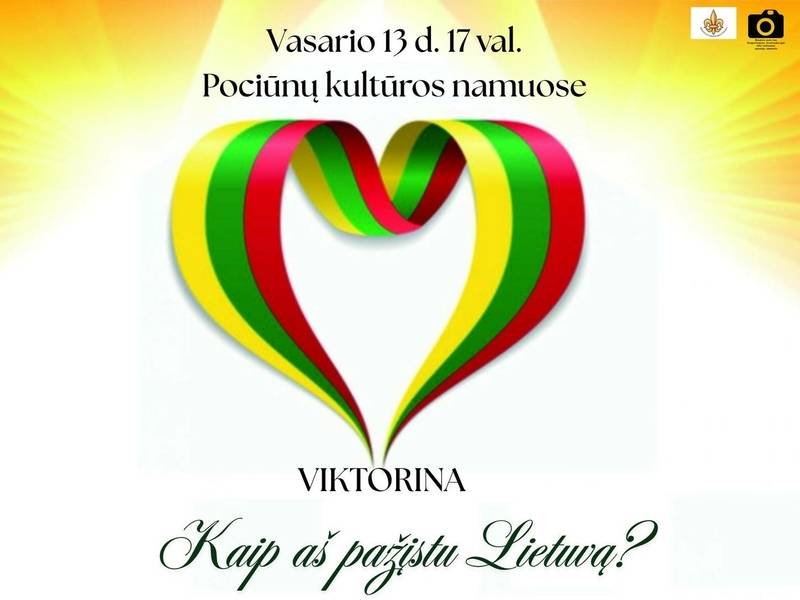 VIKTORINA „KAIP AŠ PAŽĮSTU LIETUVĄ?“