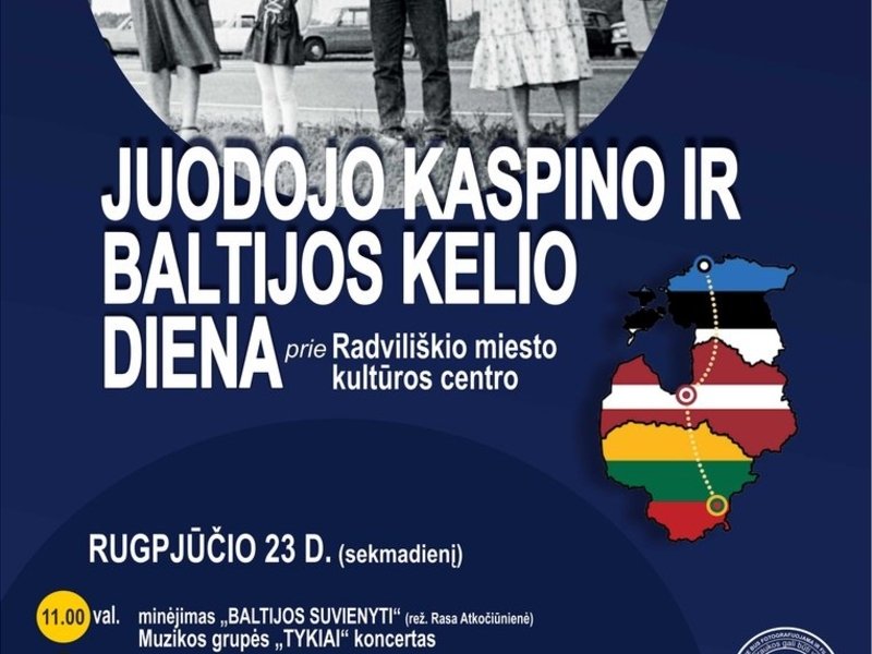 Juodojo kaspino ir Baltijos kelio dienos minėjimas