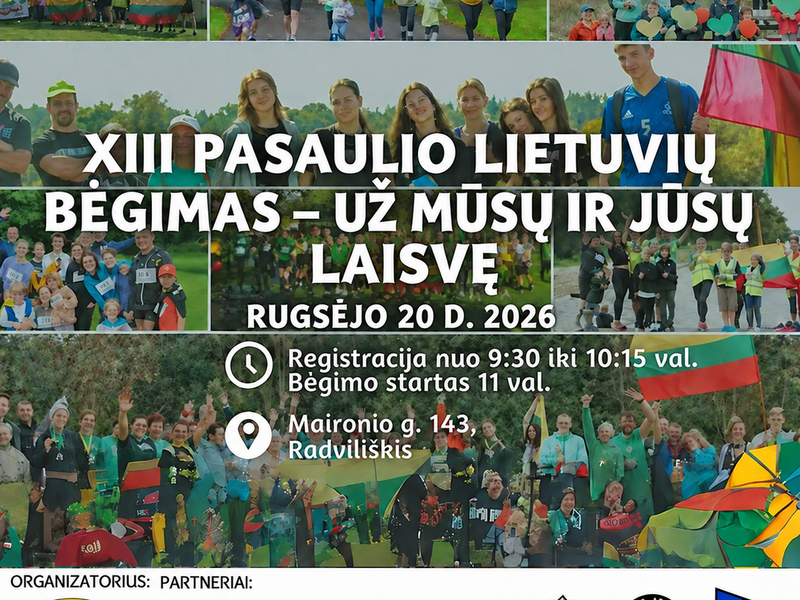 „XIII PASAULIO LIETUVIŲ BĖGIMAS – UŽ MŪSŲ IR JŪSŲ LAISVĘ“