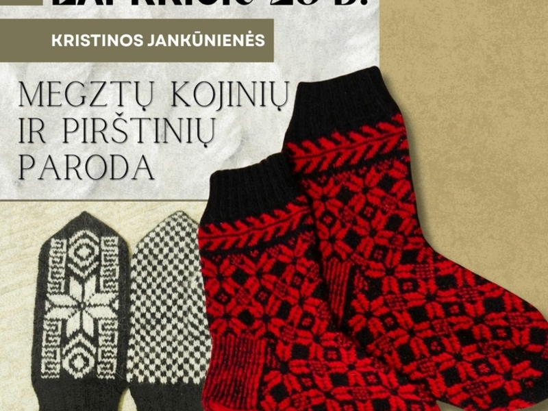 MEGZTŲ PIRŠTINIŲ IR KOJINIŲ PARODA