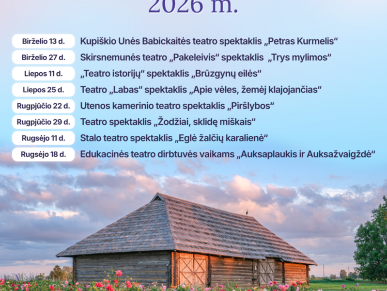 „ŠEŠTADIENIŲ POPIETĖS KLOJIMO TEATRE“ 
